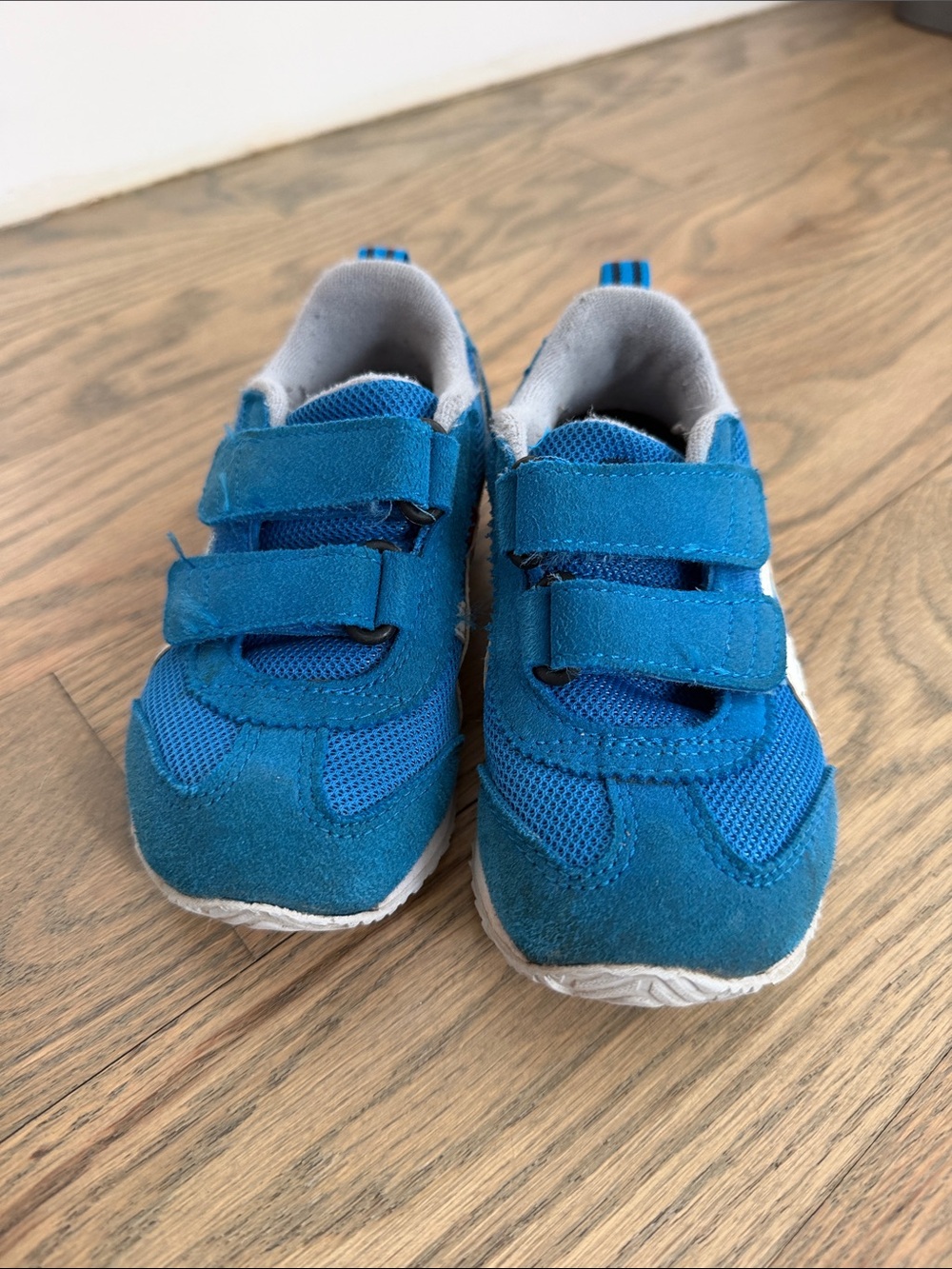 Asics Kids Teal Blue Double Velcro Sneakers
